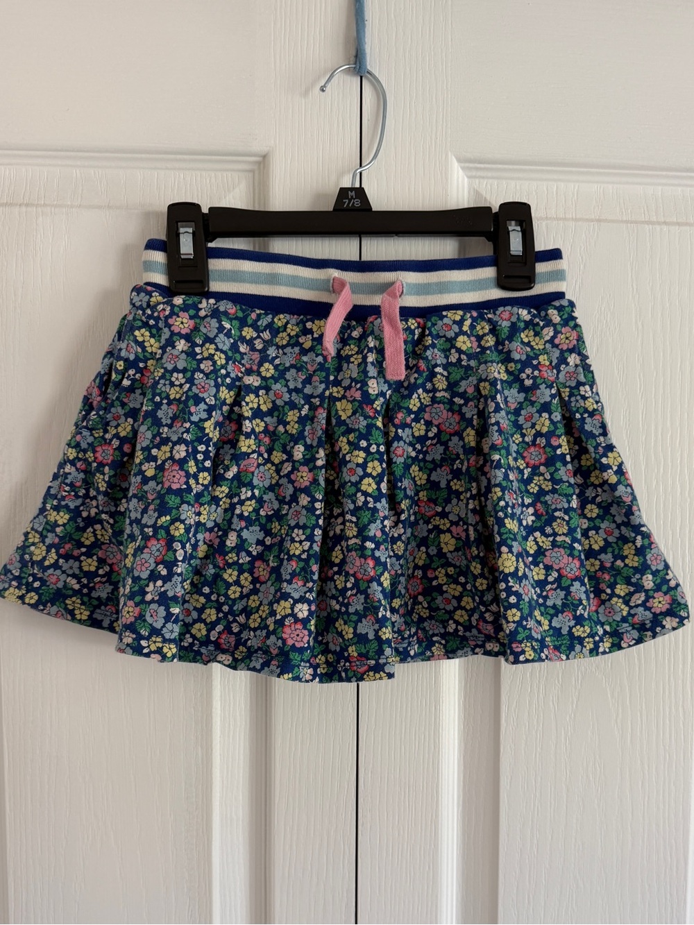 Mini Boden Pleated Jersey Skort 7-8y